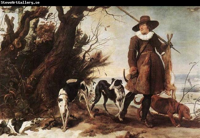 WILDENS, Jan Winter Landscape with a Hunter